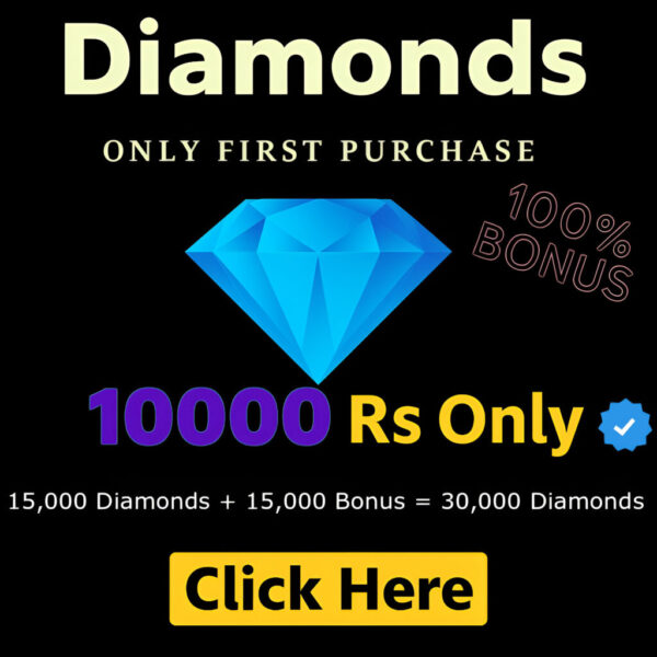 Top Up 15,000 Diamond + 15,000 Bonus = 30,000 Diamonds