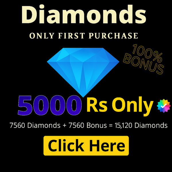 Top Up 7560 Diamond + 7560 Bonus = 15,120 💎